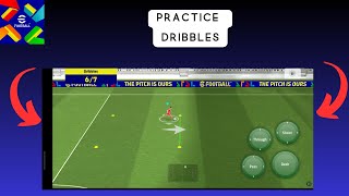 How To Practice dribbles in eFootball 2025 Mobile [upl. by Darn]