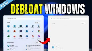 How to Debloat Windows 1110⚡in 2024 With few EASY CLICKS [upl. by Perron]