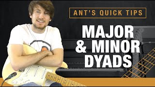 Simple Two Note Chords  Major amp Minor Dyads Guitar Tutorial [upl. by Teahan]