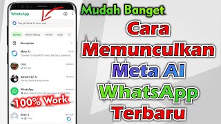 Cara Memunculkan Meta AI Di WhatsApp [upl. by Towbin952]