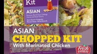 Asian Chopped Salad with Marinated Chicken  Fresh Express Recipe [upl. by Hiram]