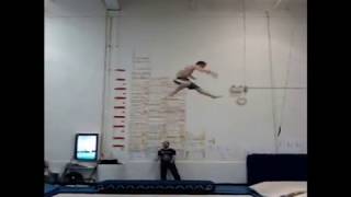 Hardest TRamPoline Routine 206 Jason Burnett [upl. by Eenahc]