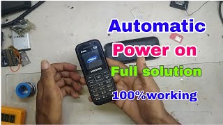 Samsung b110e auto power on solutionsamsung b110e auto onsamsung b110e automatic power on auto on [upl. by Branscum312]