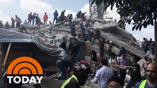 Mexico City Earthquake Death Toll Is Skyrocketing Into The Hundreds  TODAY [upl. by Uoliram]