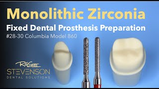 Monolithic Zirconia FDP 28 30 On the Columbia 860 Typodont [upl. by Brewster]