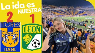 Remontada en 3 minutos  Tigres vs León  Semifinal ida CONCACAF  Dare Esparza 🤍 [upl. by Anihpled]