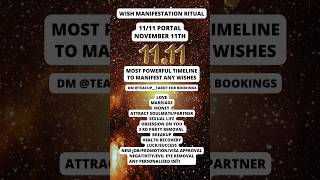 1111 Portal Manifest Anything on November 11th DM TeacupTarot In Instagram for Bookings [upl. by Nash]