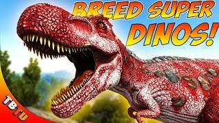 HOW TO BREED SUPER DINOS ARK STAT MUTATIONS EXPLAINED Ark Survival Evolved Breeding Tutorial [upl. by Aecila451]