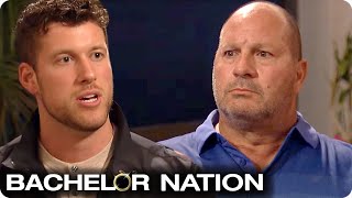 Rachels Dad Interrogates Clayton  The Bachelor [upl. by Aicissej784]