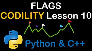 Flags in Python and C Codility Solutions Lesson 10 [upl. by Libbi256]