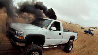 Diesel Sand Drags BIG Trucks Rule [upl. by Eibocaj]