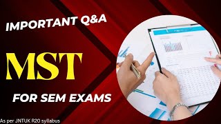 MST important question JNTUK R20 syllabus  mean stack technologies questions jntuk [upl. by Retniw]