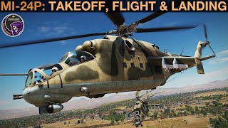 Mi24P Hind Basic Takeoff Flight amp Landing Guide  DCS WORLD [upl. by Utley]