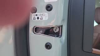 Turn the child proof locks on and off on a 2023 Ford Bronco [upl. by Llerrah441]