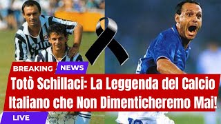 Addio a Totò Schillaci Il Genio di Italia 90 che ha Incantato il Calcio [upl. by Ribble]