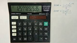 Present Value Annuity Factor PVAF amp Future Value Annuity Factor FVAF using Calculator [upl. by Winters]