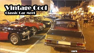 50 Classic Cars Revving and Roaming the Streets in Malta [upl. by Eahs44]