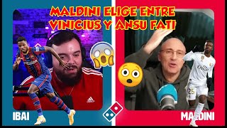 Maldini elige entre ANSU FATI y VINICIUS [upl. by Kempe]