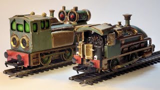 1094 How to  Give some Wow to BassettLowke Steampunk Locomotives – a full Repaint – Pt4 4K [upl. by Lancey]