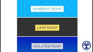 Difference between Isolated point limit point and Adherent point [upl. by Ahsinet987]