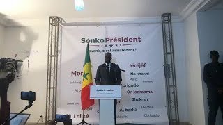 Direct  déclaration de presse de Ousmane Sonko [upl. by Atinauq]