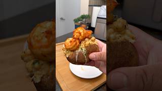 Air Fryer Loaded Seafood Baked Potatoes 🥔 [upl. by Eessac528]