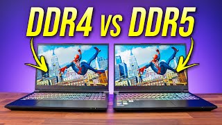 DDR4 vs DDR5 Laptop Comparison  10 Game Test [upl. by Ruffi]