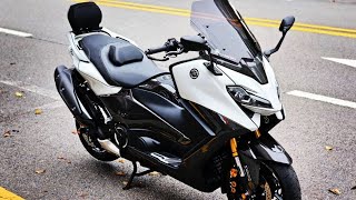 TMAX TECH MAX 562cc 2024 New white color🤍اللون الأبيض الجديد🤍 tmax yamaha [upl. by Crane]