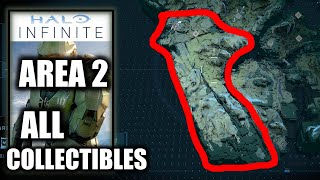 Halo Infinite AREA 2 All Collectible Locations All Skulls Logs Cores Towers Lockers Artifacts [upl. by Al]