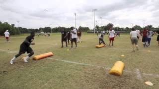 Jacksonville State Football Prospect Camp in Bay Minette June 27 2014 [upl. by Ruberta505]