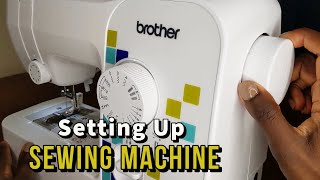 How to Set up a Sewing machine for Beginners from Start to Finish Brother LS14s 🧵🪡 [upl. by Adnaloy88]