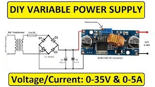 XL4015 DCDC Step Down Buck Converter  Variable Adjustable Power Supply Using XL4015 [upl. by Pulchi325]