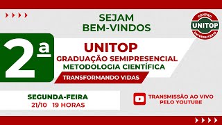 Sala 1ª  Aula 2  Fase 1 UNITOP Graduação Semipresencial METODOLOGIA CIENTÍFICA [upl. by Atimad]