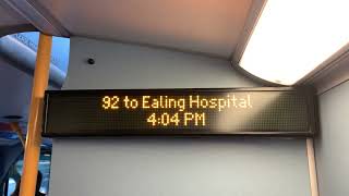 92 to Ealing Hosptial [upl. by Acinelav]