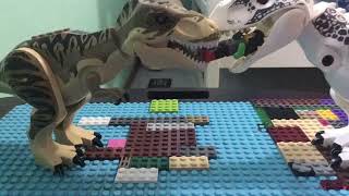 Lego Jurassic World Dinosaur Escape Stop Motion [upl. by Imotas]