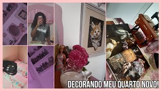 decorando meu quarto novo  mudanças  decoração novas [upl. by Ardnaik]