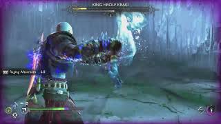 God of War Ragnarök playthrough part 93 The King Berserker is no more Oof [upl. by Annaor]