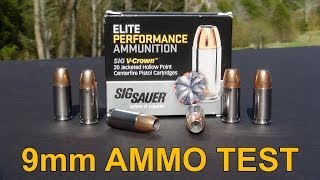 SIG SAUER VCROWN 9mm Ammo Review [upl. by Ivens878]