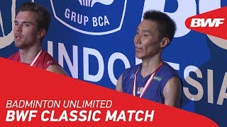 Badminton Unlimited 2019  BWF Classic Match  Lee Chong Wei vs Jan Ø Jørgensen  BWF 2019 [upl. by Cassondra]