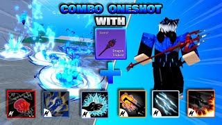 NEW Dragon trident Combo One Shot With All Melee  Blox Fruits update 20 [upl. by Senhauser]