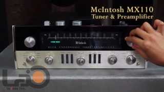 McIntosh MX110 Tuner amp Preamplifier [upl. by Yelmene]