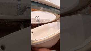 Plumbing it up a retro basin asmrsounds plumber asmr subscribe howto diy youtubeshorts tools [upl. by Worsham]