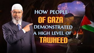 How People of Gaza Demonstrated a High Level of Tawheed  Dr Zakir Naik [upl. by Dadinirt]