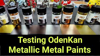 Testing Odenkan Metallic Metal Paints  Quality Airbrush Paints [upl. by Fisa]