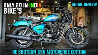 2024 Royal Enfield Shotgun 650 Motoverse Edition Detail Walkaround 🔥 Price amp New Features [upl. by Yenroc]