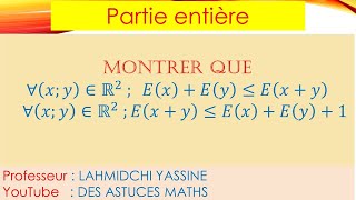 limite avec partie entière  limites et continuité 2 BAC science math [upl. by Salinas]