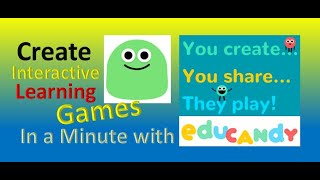 Educandy Tutorial  Create Interactive Learning Games in a minute  Educandy App  Mahesh Jain [upl. by Britney]