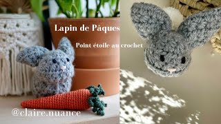 Lapin de Pâques au crochet et nouveau point Facile pour tous niveaux débutant ok [upl. by Mandler]