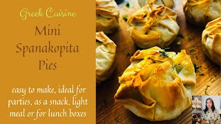 MINI SPANAKOPITA PIES IN A MUFFIN PAN  MINI SPANAKOPITA PIES [upl. by Henriette]