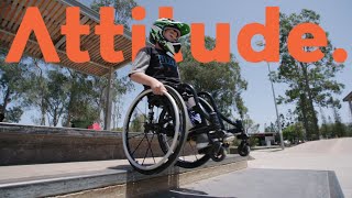 No Fear for TenYearOld Wheelchair Skateboarder [upl. by Ralyt680]